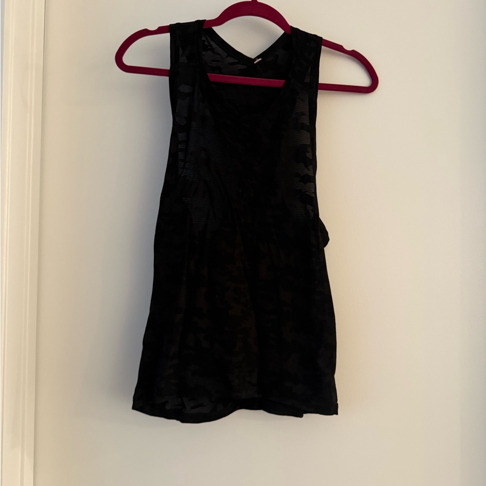 lululemon athletica Black Camouflage Tank Top